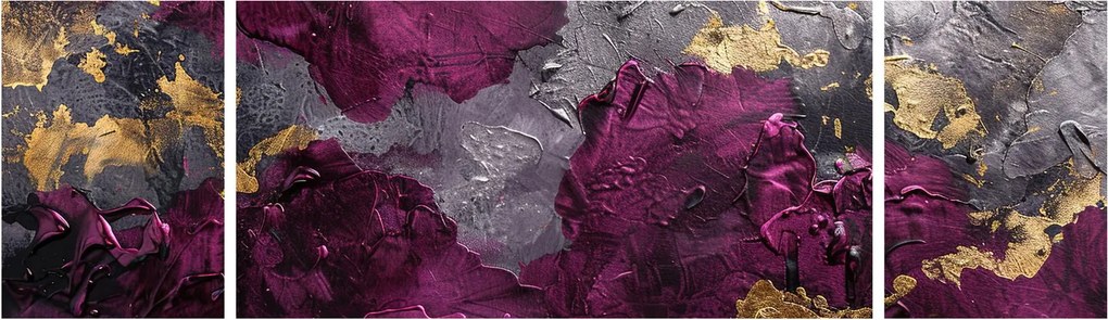 Obraz - Teksturowanie abstrakcji (170x50 cm)