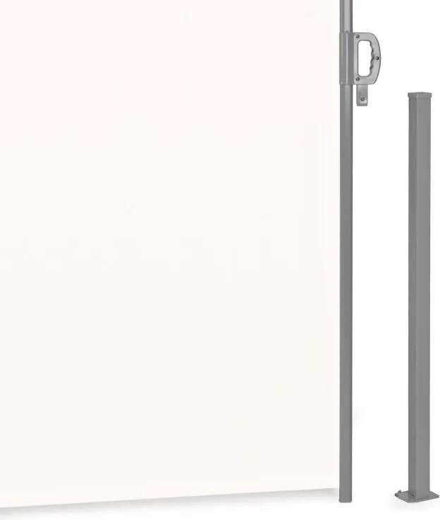 Parawan ogrodowy boczny na taras składany AW-011A, 300x180 cm, beżowy