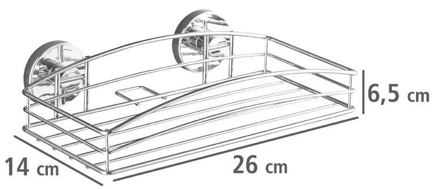 Półka łazienkowa Vacuum-Loc - stal chromowana, WENKO