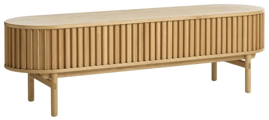 Szafka pod TV w dekorze dębu 160x48 cm Carno – Unique Furniture