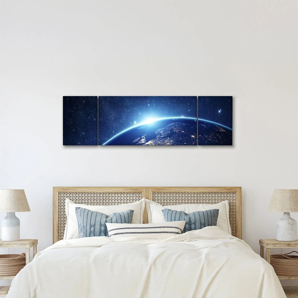 Obraz planety Ziemia (170x50 cm)