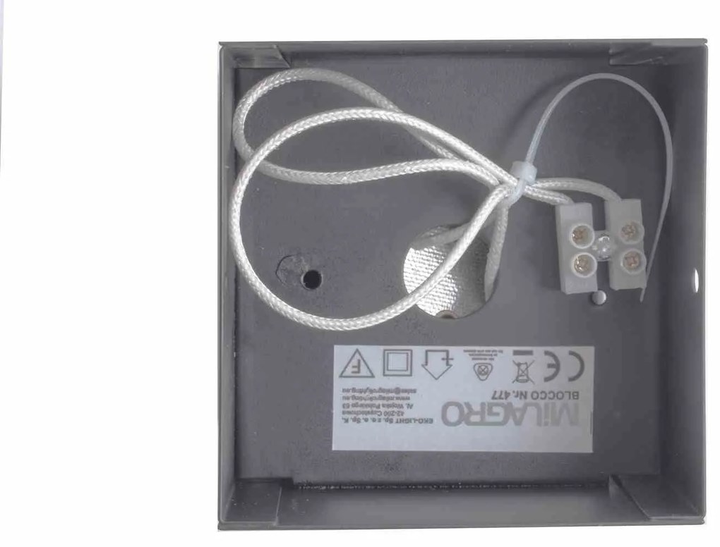 LAMPA SUFITOWA BLOCCO SZARY 1x7W GU10 LED