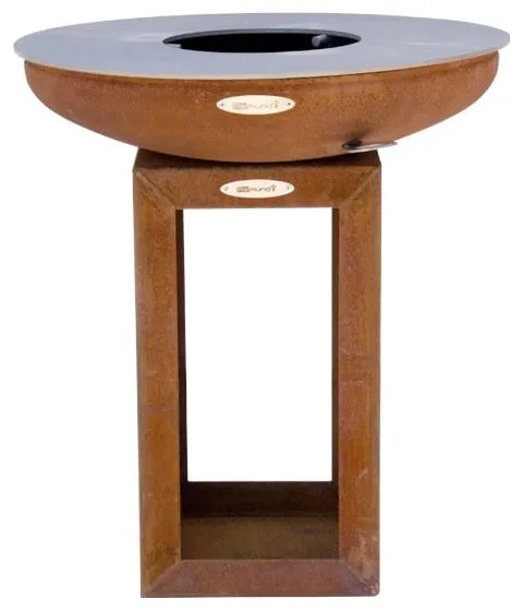 Brązowy grill zewnętrzny na węgiel Remundi Carus S, ø 62 cm