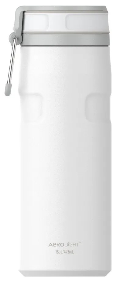 Biały termos ze stali nierdzewnej 470 ml IceFlow™ Bottle Twist Flip Frost – Stanley