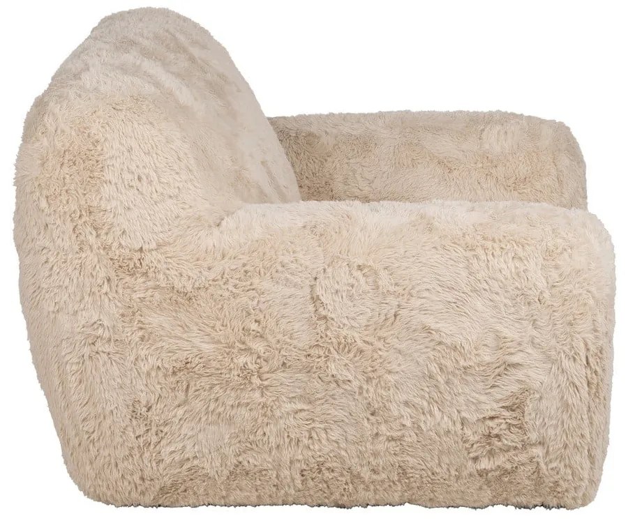 Beżowy fotel Teddy – Ixia