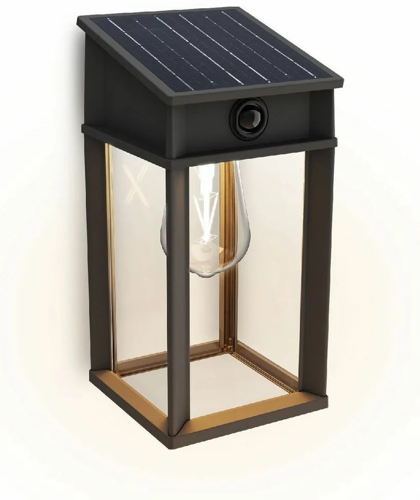 Philips Geri UltraEfficient solarna lampa LED z czujnikiem, antracyt, 3,2 W, 500 lm, 2700 K