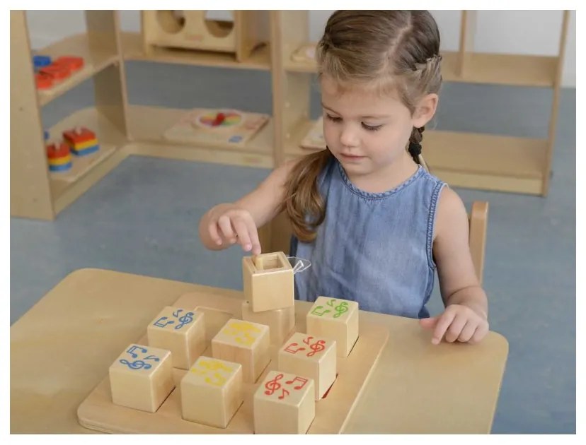 Drewniany sorter sensoryczny łączenie dźwięków masterkidz