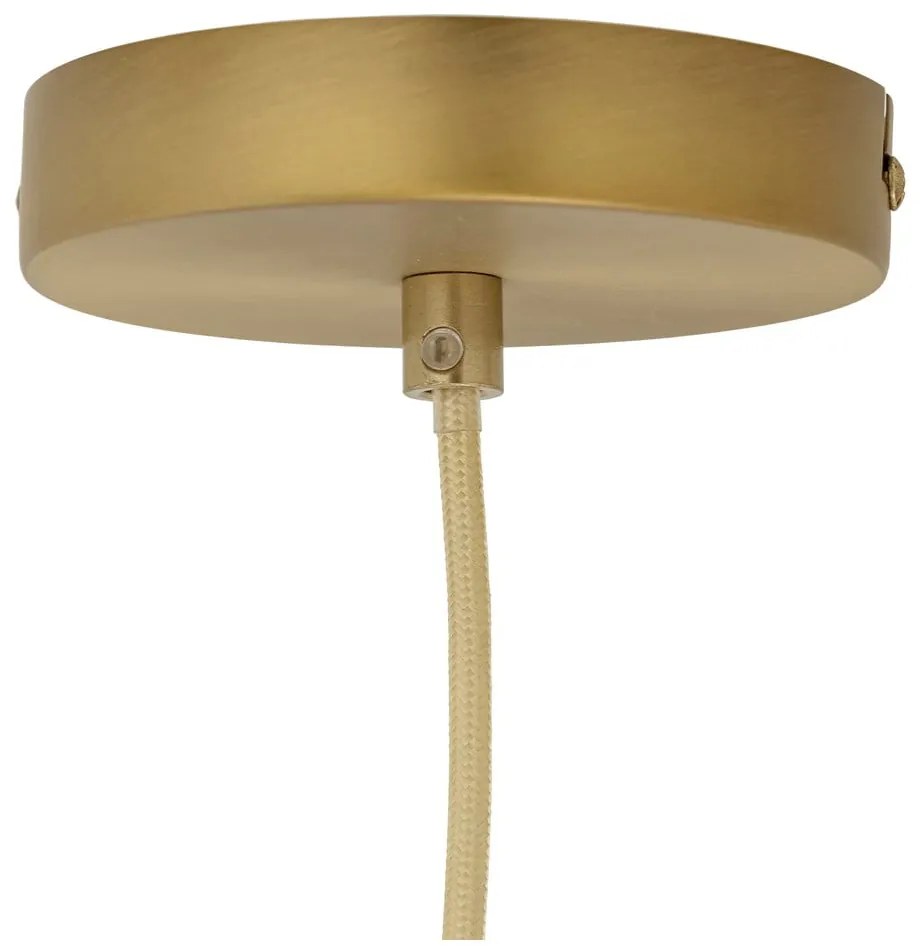 Brązowa lampa wisząca ze szklanym kloszem ø 30 cm Azizi – Bloomingville