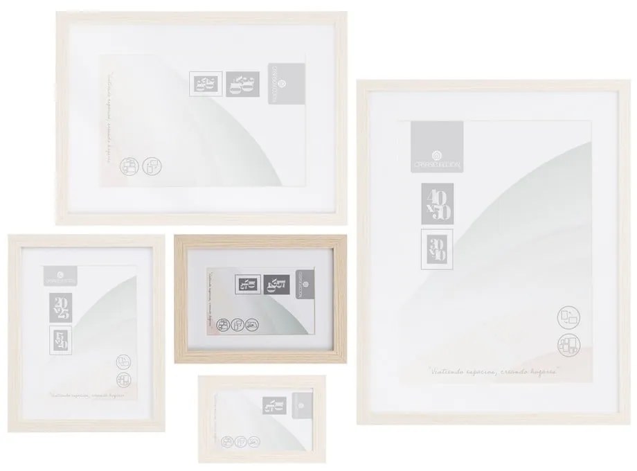 Ramka stojąca/ścienna w naturalnym kolorze 17,5x22,5 cm Sencillo – Casa Selección