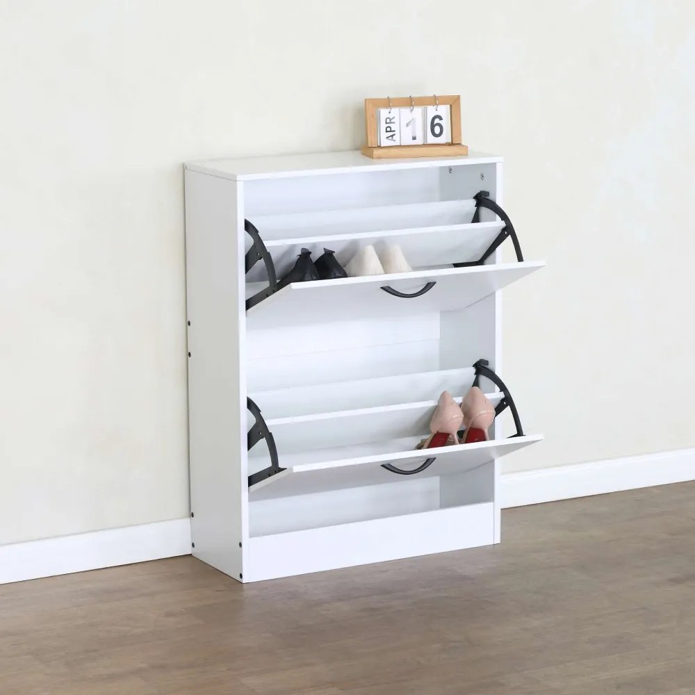 Szafka na buty BOTNIX, 2 półki, biały