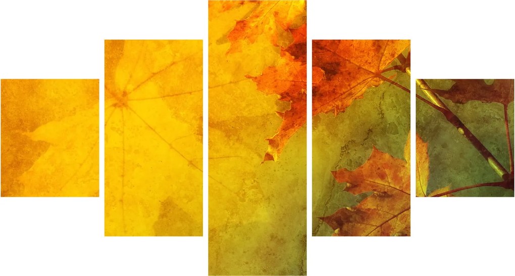 Obraz - Jesienne liście (125x70 cm)