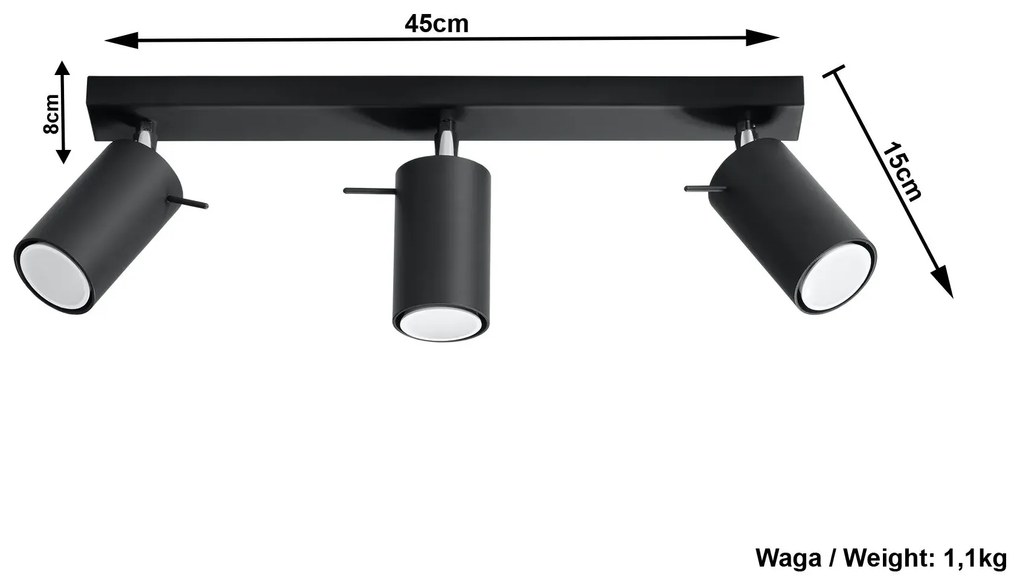 Designerski Plafon Halogenowy Meggi E783 C7-B74