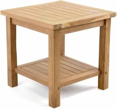 Stolik tekowy DIVERO - 50 cm