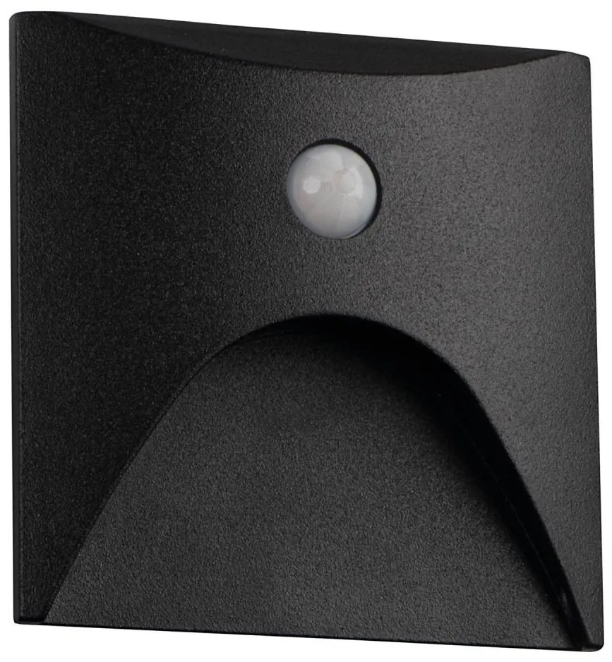 Kanlux 39130 - Oprawa schodowa LED z czujnikiem EXIN 2,5W/230V 3000K IP65 czarna hr.