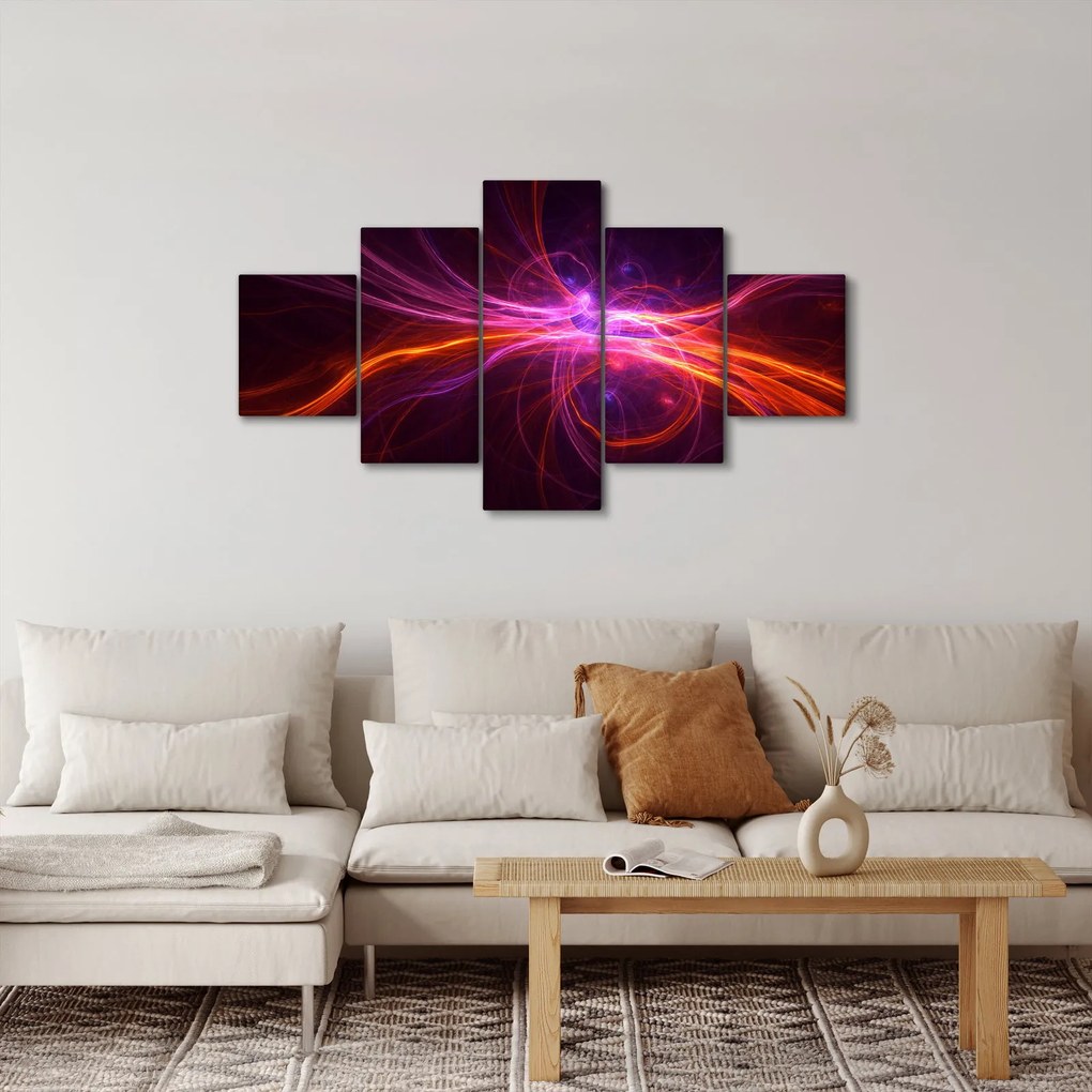Obraz nowoczesnej abstrakcji (125x70 cm)