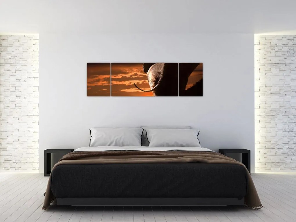 Obraz słonia (170x50 cm)
