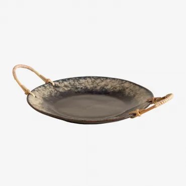 Ceramiczna Taca Dekoracyjna Zamar Ø27 Cm - Sklum