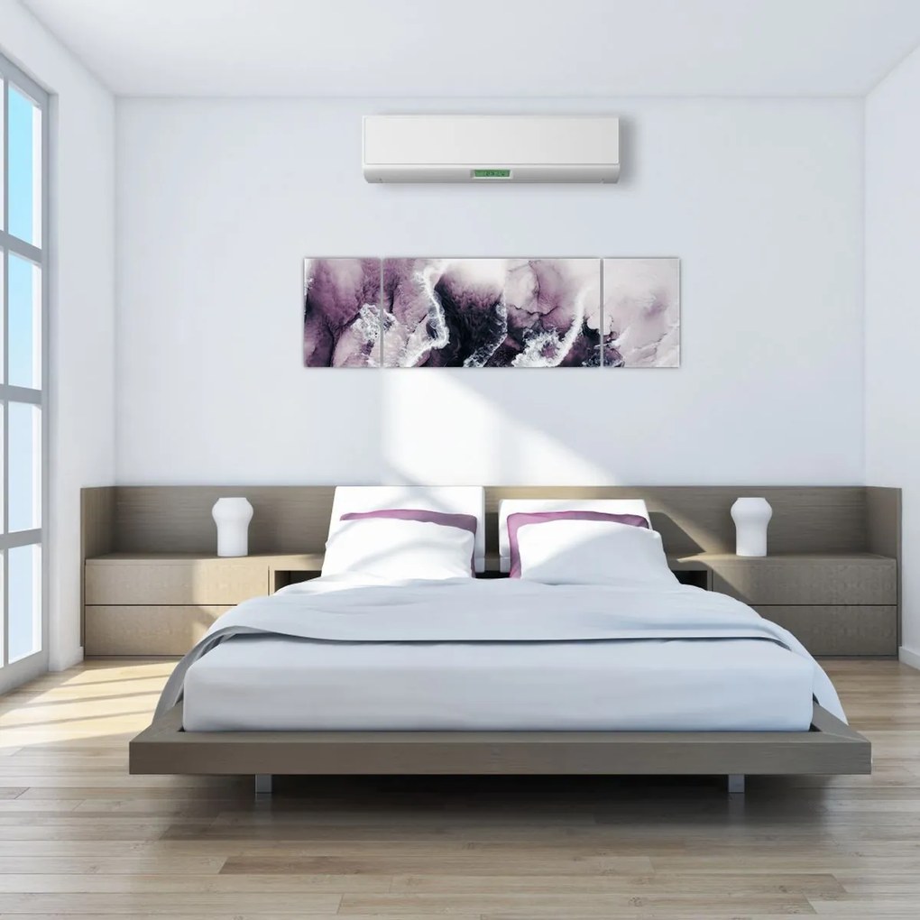 Obraz - Fioletowy marmur N⁰2 (170x50 cm)