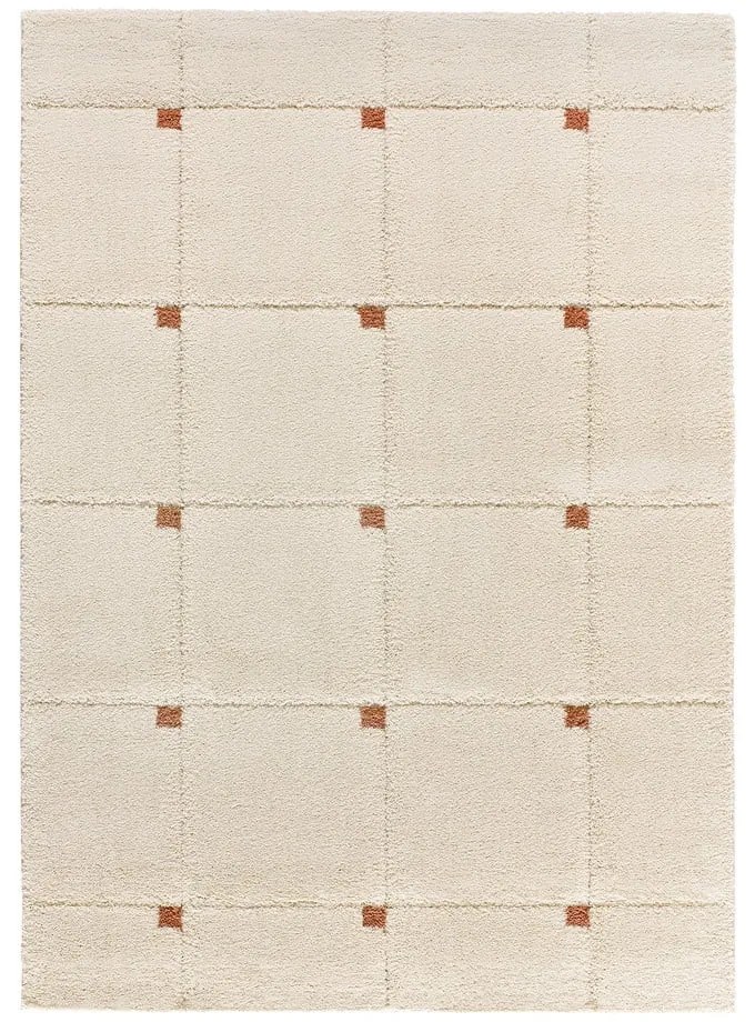Ceglasto-kremowy dywan 60x120 cm Brenda – Universal