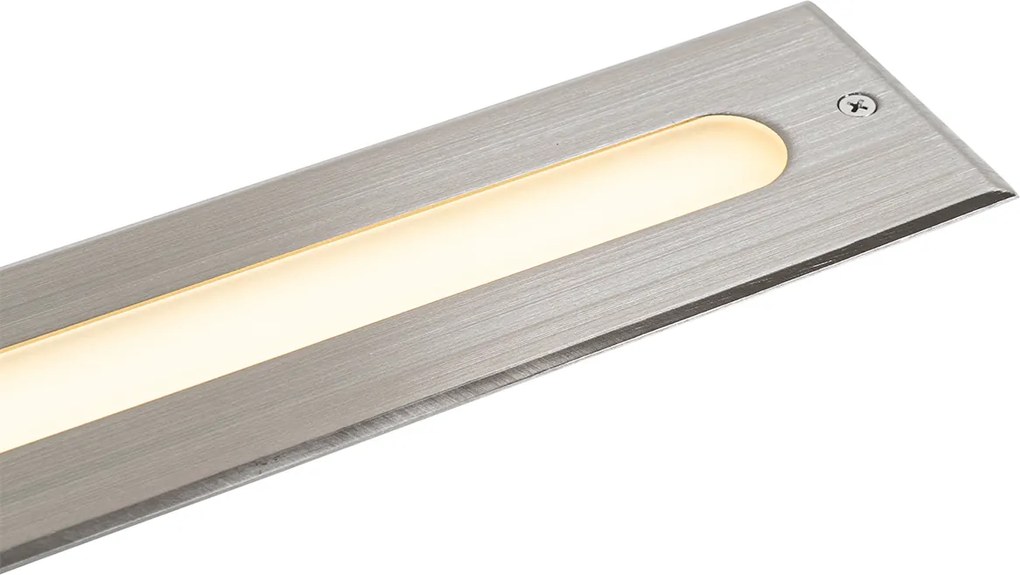 Nowoczesny reflektor naziemny stalowy 50 cm z LED IP65 - Eline