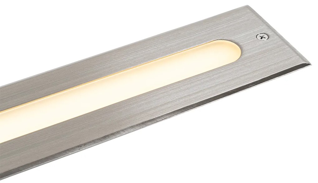 Zewnetrzna Nowoczesny reflektor naziemny stalowy 50 cm z LED IP65 - Eline Nowoczesny Oswietlenie zewnetrzne