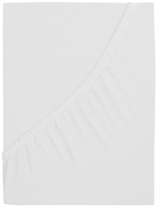 PrzytulneMieszkanie.pl Prześcieradło jersey do dziecięcego łóżeczka EXCLUSIVE 70x140 cm białe