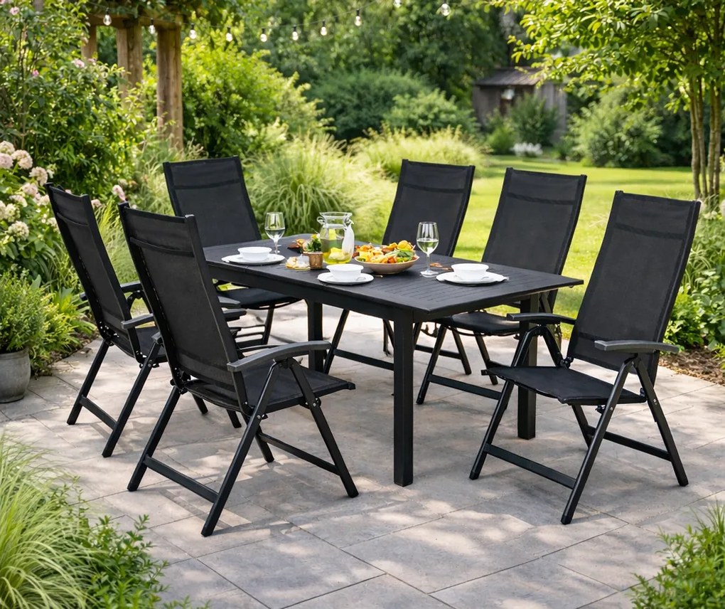 Doppler EXPERT AVANTAGE ogrodowy zestaw wypoczynkowy 6+1 antracyt