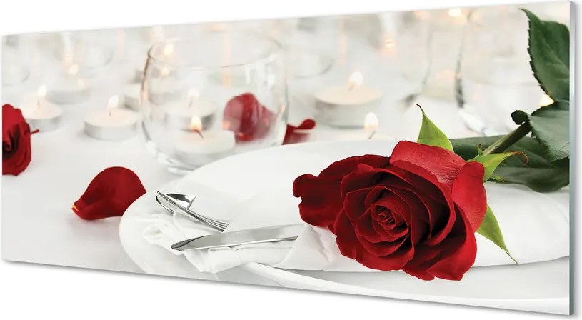Panel nad Blat Kuchenny Wieczór przy Różach i Świecach