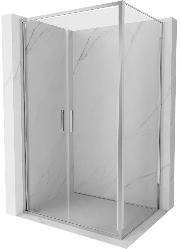 Mexen Exo kabina prysznicowa uchylna 100 x 80 cm, transparent, chrom - 814-100-080-01-00