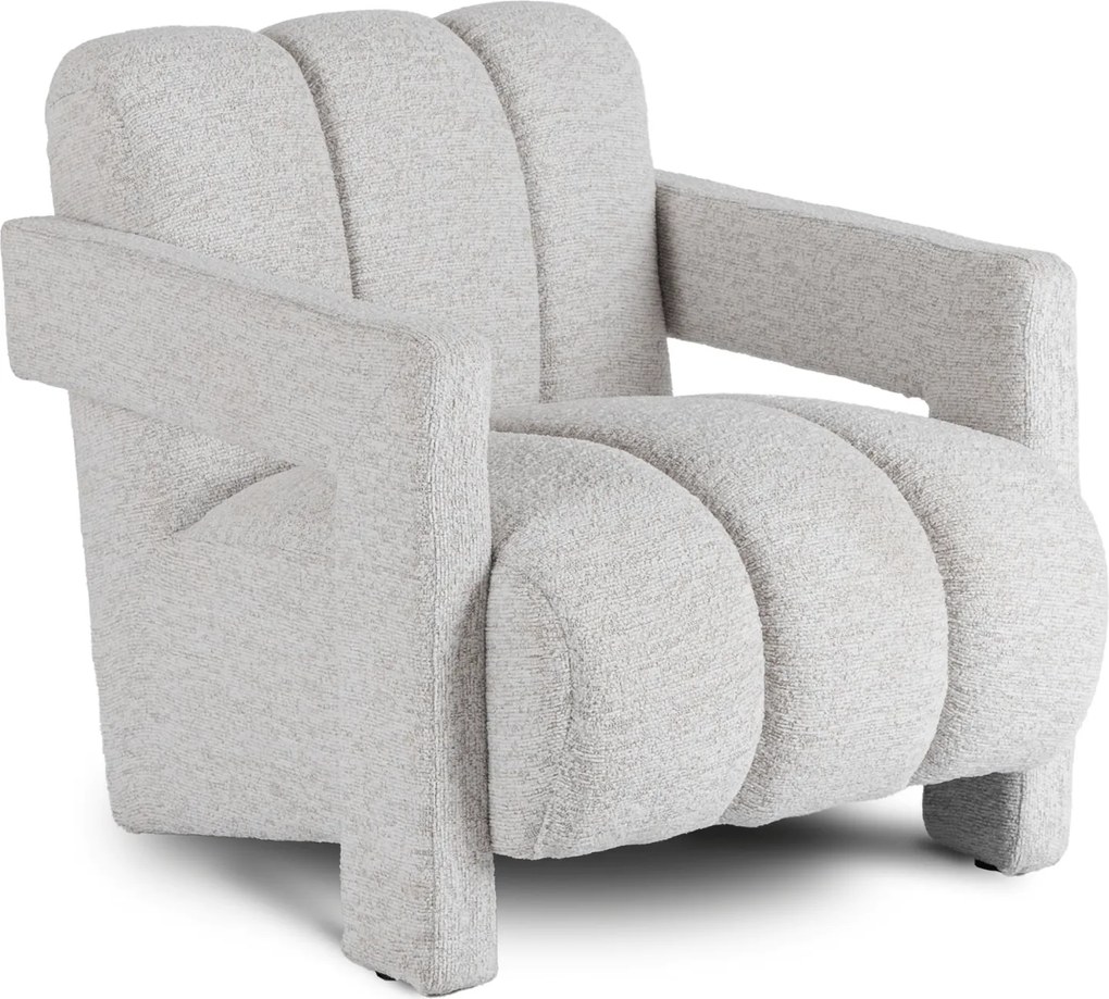 Fotel Wypoczynkowy do Salonu BENDER Szary Nowoczesny