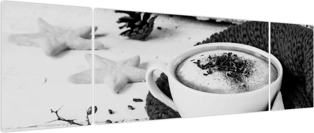 Obraz - Zimowe cappuccino (170x50 cm)