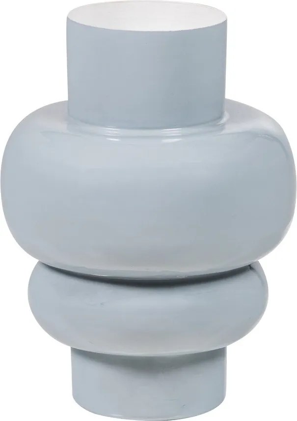 Jasnoszary metalowy wazon (wysokość 27 cm) Auri – WOOOD