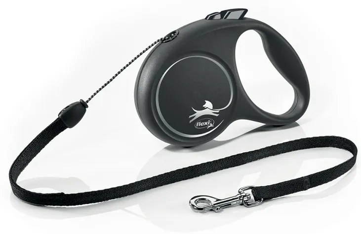 Flexi Samonavíjecí vodítko Black Design S, 5 m, 12kg