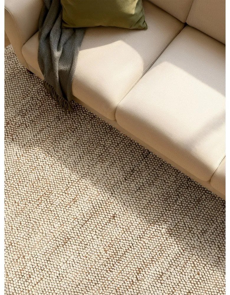 Beżowy dywan z mieszanki wełny tkany ręcznie 80x150 cm Peas – Villeroy&amp;Boch