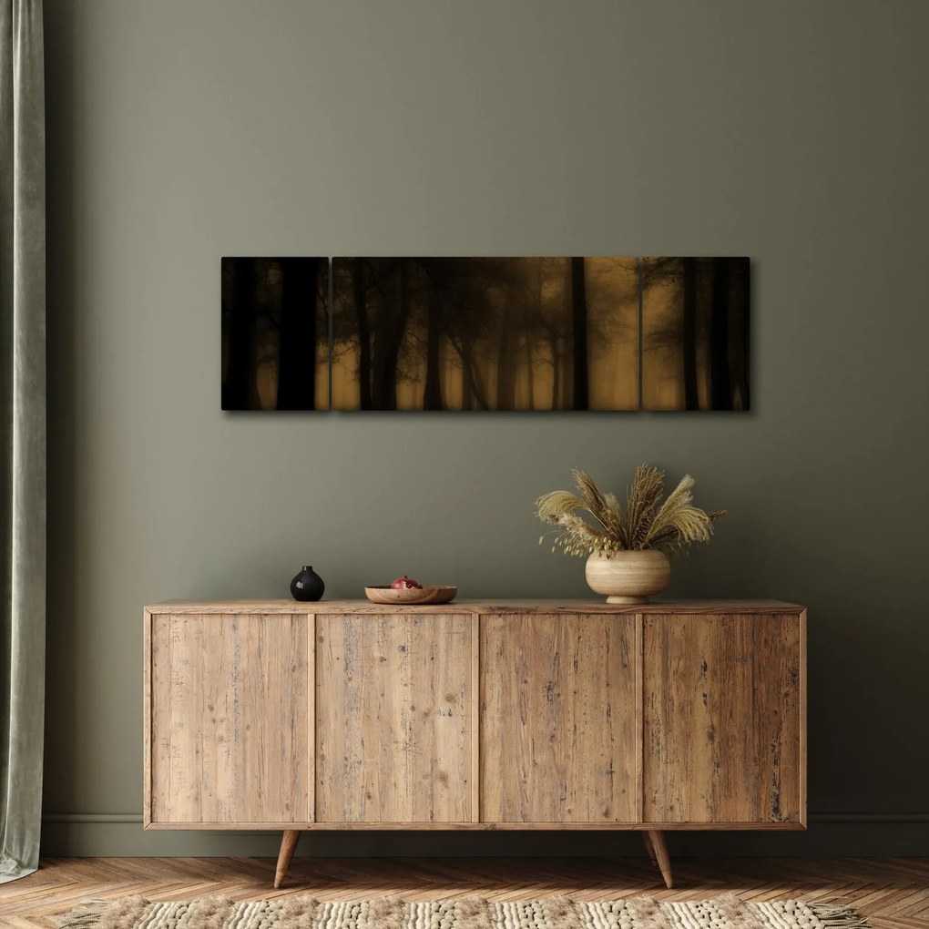Obraz - Ciemny las (170x50 cm)