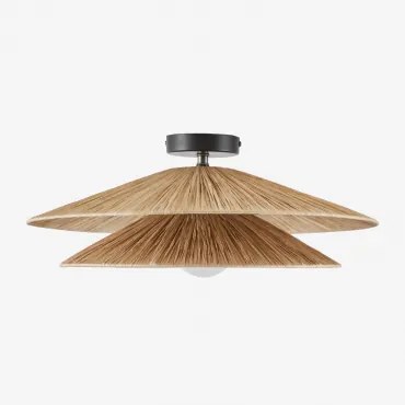 Plafon Sufitowy Ø50 Cm Z Rafii Aislin Miel - Sklum