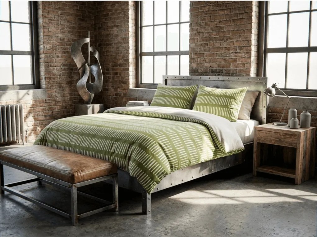 PrzytulneMieszkanie.pl PrzytulneMieszkanie.pl Pościel z mikroflanelu GREENSORY zielona Rozmiar pościeli: 70 x 90 cm | 140 x 220 cm