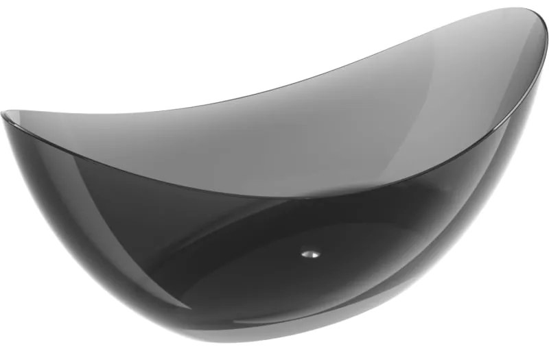 Mexen Vea black wanna wolnostojąca transparentna 180 x 80 cm, korek chrom - 58091808013