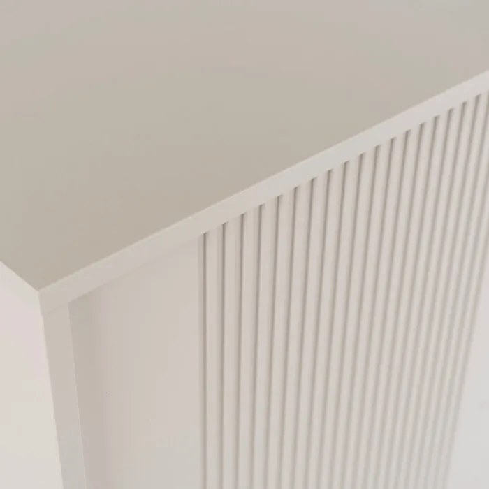 Komoda do Salonu SOFT 104 cm Kaszmir Ryflowana Dwudrzwiowa Nowoczesna