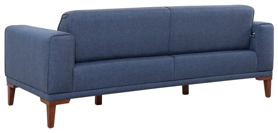 Ciemnoniebieska rozkładana sofa 223 cm Liones – Artie