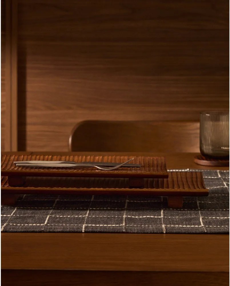 Drewniana taca do serwowania 15x38 cm Rommu – Kave Home