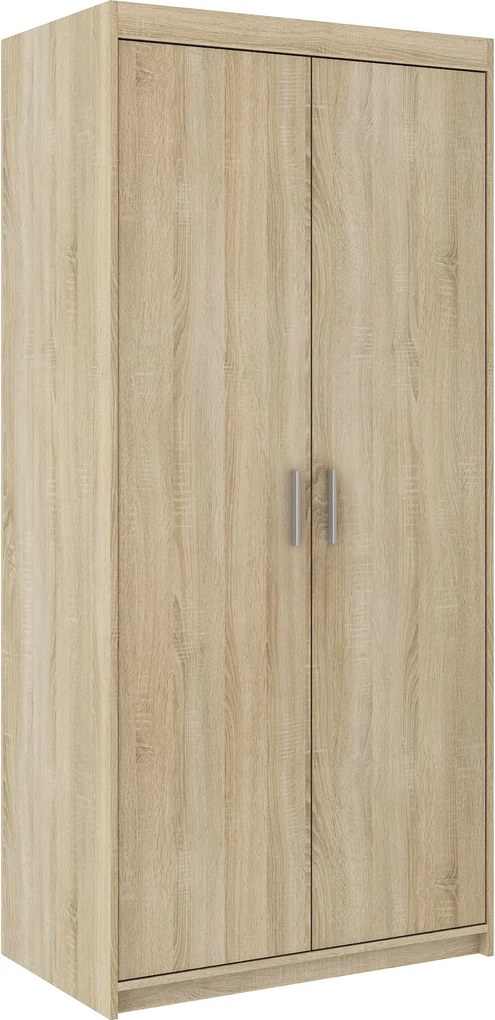 Klasyczna szafa dwudrzwiowa dąb sonoma S2-T25