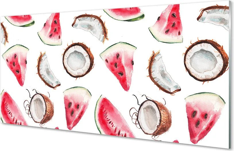 Panel szklany do Kuchni Duet Kokosa i Arbuza