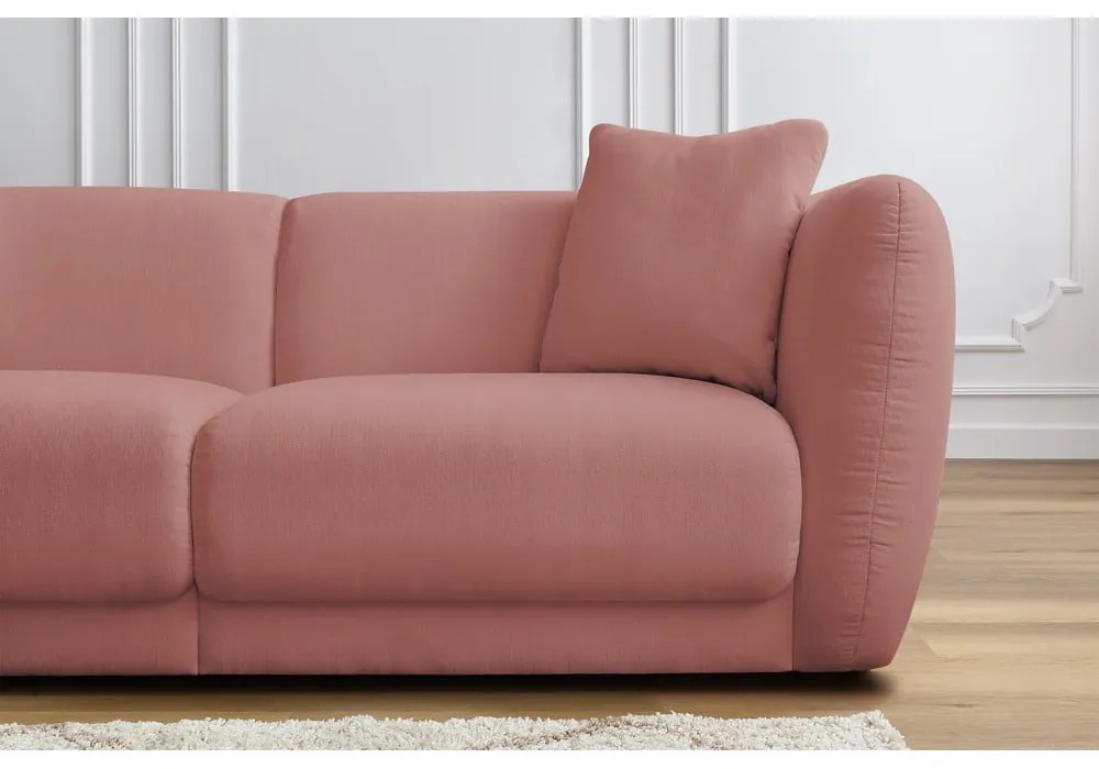 Różowa sofa 230 cm Bourbon – Bobochic Paris