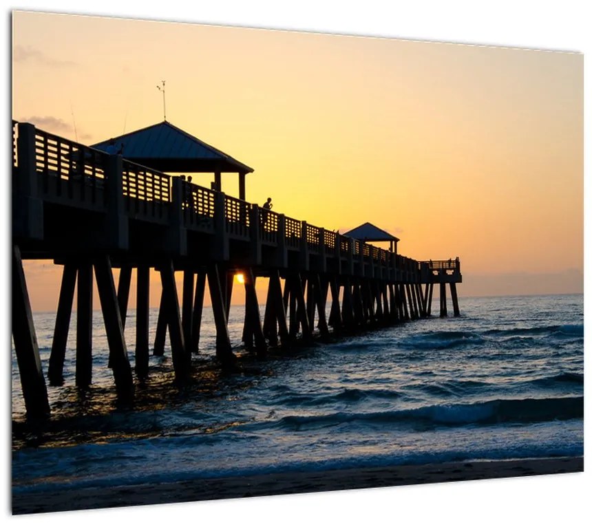 Obraz na szkle - na plaży (70x50 cm)