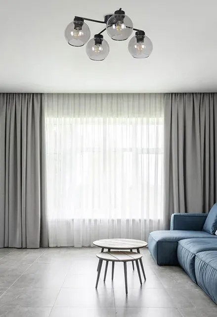 Industrialna lampa sufitowa z dymionymi kloszami - A797 T4-L73