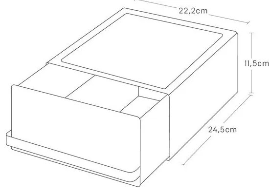 Czarne pudełko na herbatę Tower – YAMAZAKI
