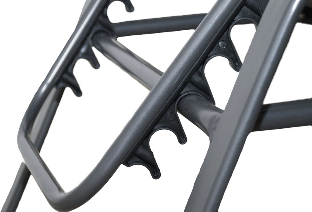 Doppler PESARO antracyt/ leżak ogrodowy karo