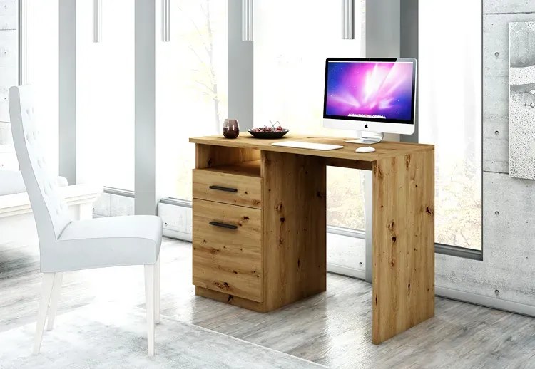 Biurko z szufladą 100 cm dąb artisan S7-K34