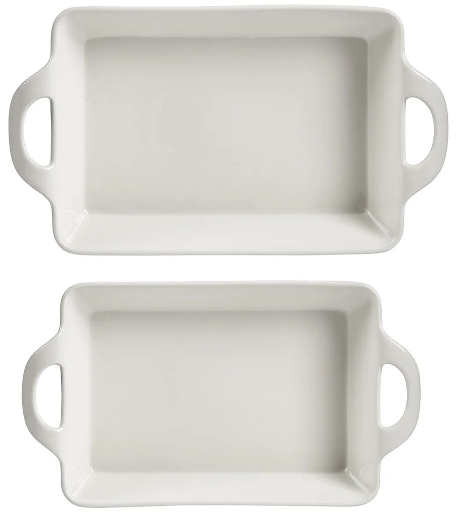 Naczynia do zapiekania z porcelany, zestaw 2 szt.